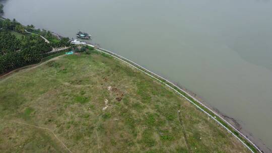 航拍海南沙滩美景