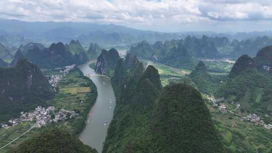 航拍风景 桂林山水 大美中国 壮丽山河