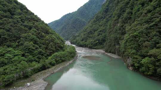 二郎山喇叭河航拍