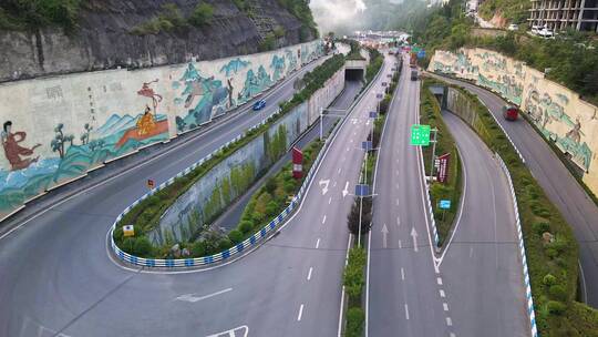 泸蓉高速巫山收费站互通 文化墙