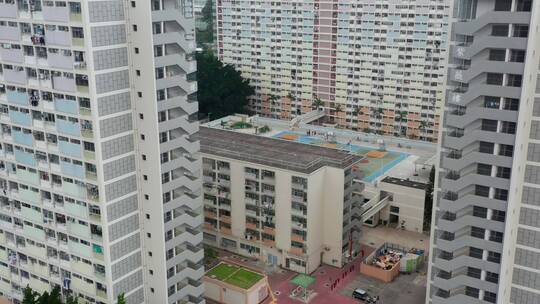 香港彩虹邨航拍