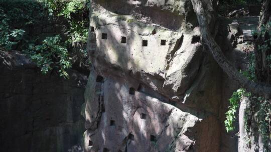 杭州宝石山景区大石佛院造像