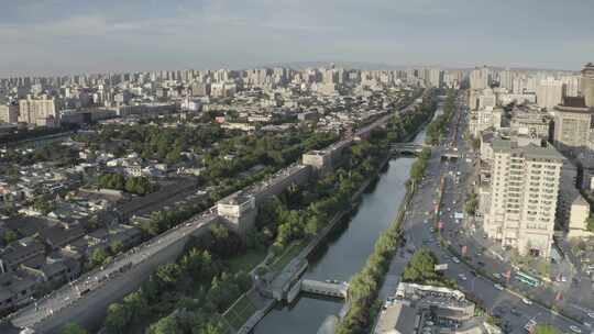 西安 城墙 鼓楼 永宁门 南门 广场 古建筑