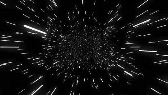 星光璀璨的光芒以极快的光速飞过超空间