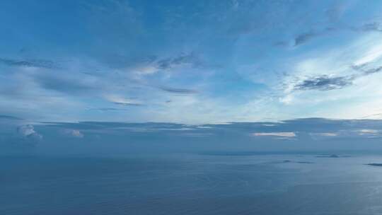 蓝色大海航拍海天一线碧海蓝天蔚蓝大海风景