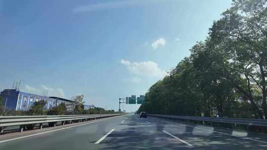 行车记录广州绕城高速往南沙大桥视频素材模板下载