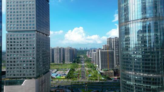 广西绿城南宁航拍城市风光现代化高楼建筑群视频素材模板下载