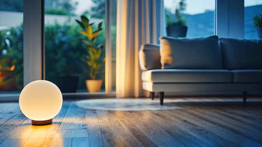 温暖球体灯具 落地灯 治愈系室内环境装修