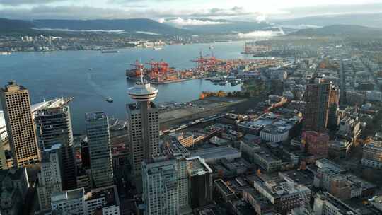 加拿大不列颠哥伦比亚省海港中心温哥华瞭望