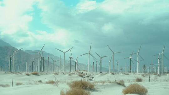 风电 沙漠风力发电 新能源