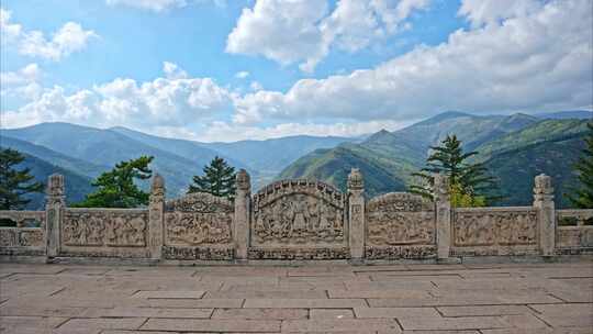 山西地标五台山南山寺佑国寺