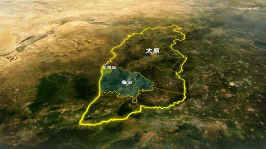 4K中国地图风景区地标穿梭展示AE模板