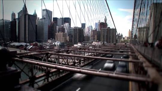 布鲁克林桥的特写视频素材模板下载