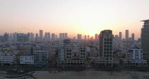 Tlv，特拉维夫，海岸，摩天大楼