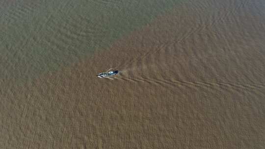 航拍浙江宁波象山县石浦港