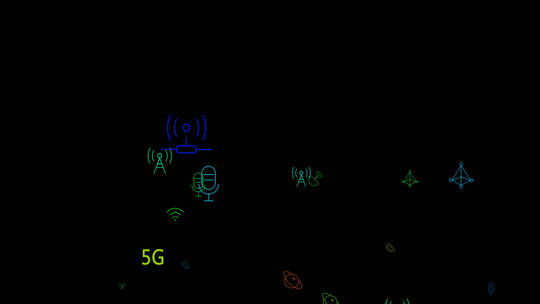 彩色5g数字科技视频素材