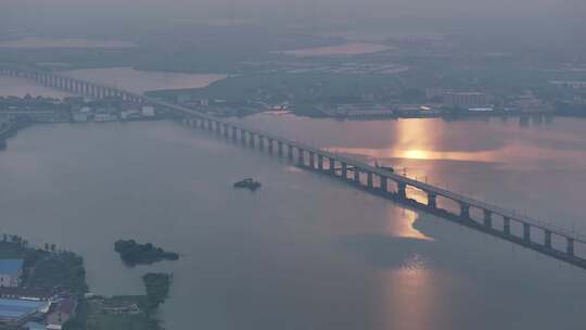 苏州南站沪苏湖高速铁路苏湖特大桥（航拍）