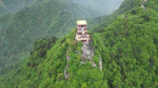 宣传片 山顶 青山 自然 金殿 南五台