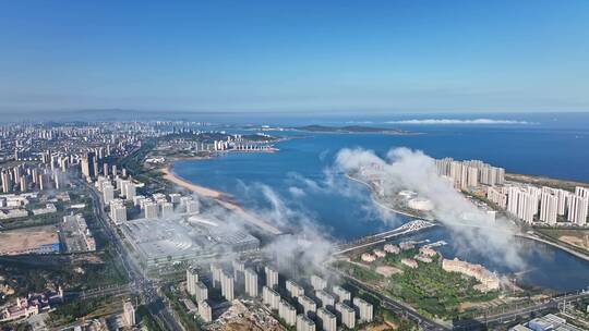 青岛东方影都灵山湾影视产业园视频素材模板下载