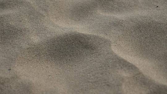 沙滩上的沙子慢动作