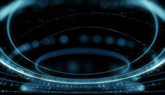 科技圆环体育场舞台虚拟舞台科技循环背景