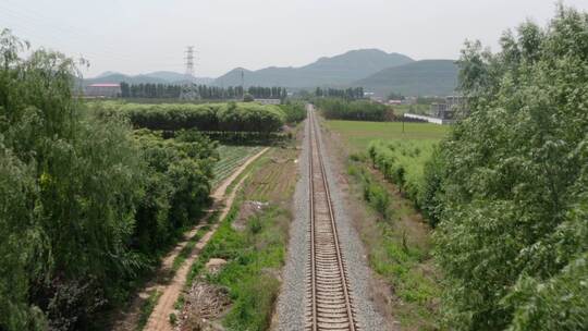 铁路 铁轨 航拍