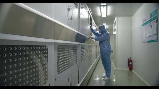 制药厂软胶囊生产线设备视频素材模板下载