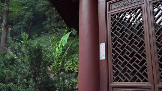 杭州飞来峰韬光寺建筑风景