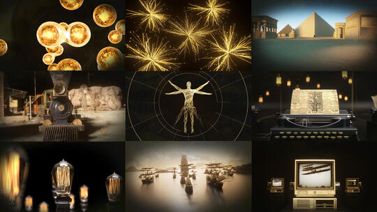 工业革命科技发展人类文明开场  视频素材高清在线视频素材下载