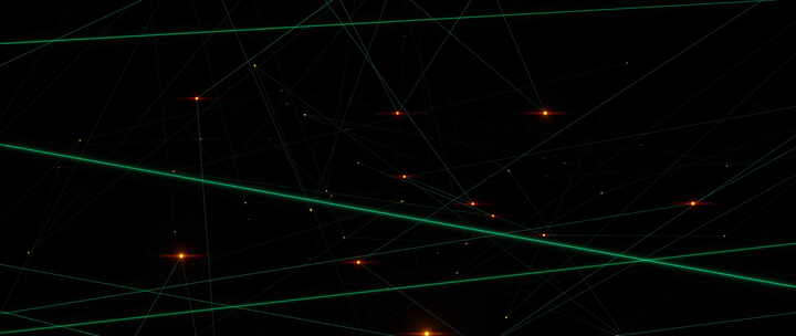 3d动画、抽象背景数字丛背景和线条点