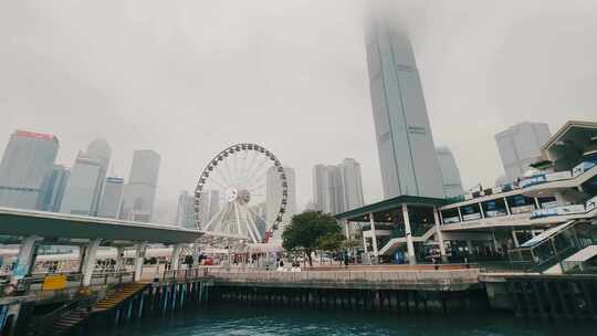 香港维多利亚港海上