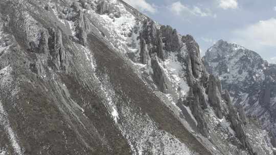 四川凉山彝族自治州博窝雪山近景log