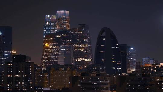 北京中央电视台夜景