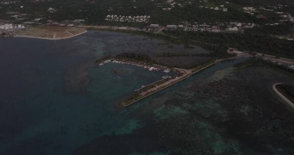 4K美国塞班海岛悬崖大海风光航拍