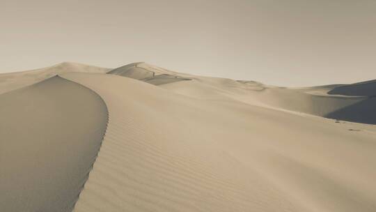 壮美沙漠航拍视频素材模板下载