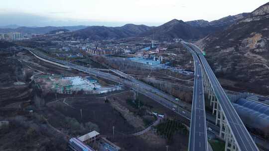 公路 山区道路 村村通  行驶 石家庄井陉县