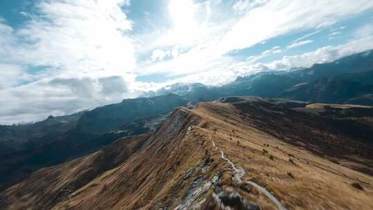 Fpv，山脉，风景，地平线