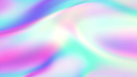 8K梦幻背景：全息粉蓝流体与丝绸渐变