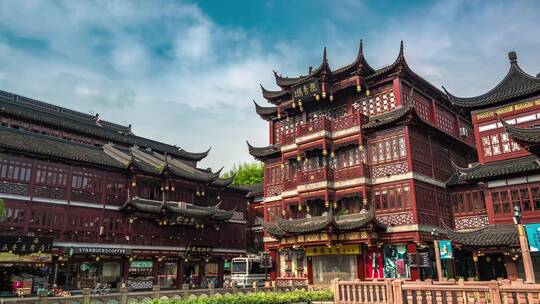 上海城隍庙无人空镜