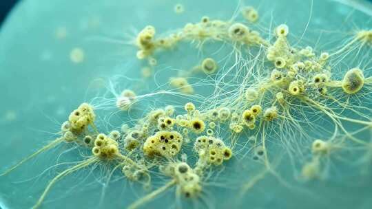 微观细菌3D渲染画面
