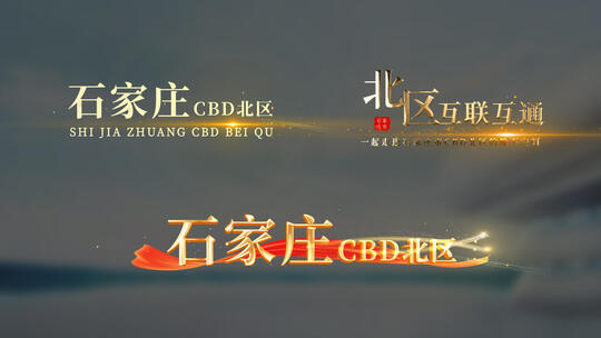 大气金色字幕条