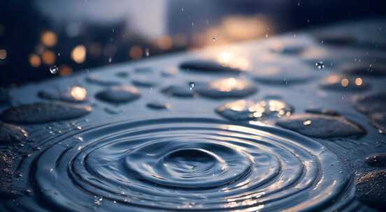 谷雨惊蛰雨水中式屋檐意境