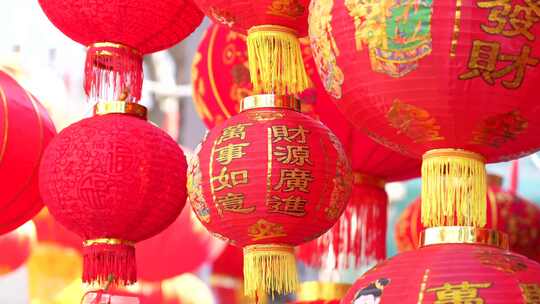 春节传统过年元素实拍