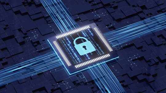 数据流网络安全锁大数据光线数据安全视频素材模板下载