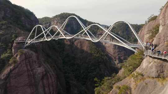 航拍神仙居景区