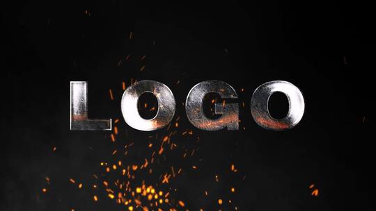 【无插件】金属LOGOAE模板