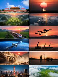 《厉害了我的国》配乐 根据音乐制作高清在线视频素材下载