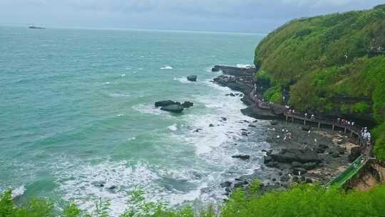 广西北海涠洲岛大海鳄鱼山旅游旅行风景升格