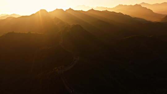 中国万里长城日出