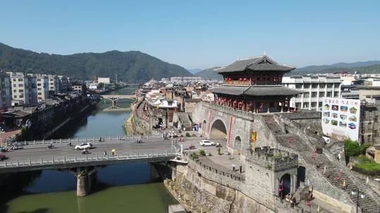 福建 长汀 古城 4A 景区 航拍